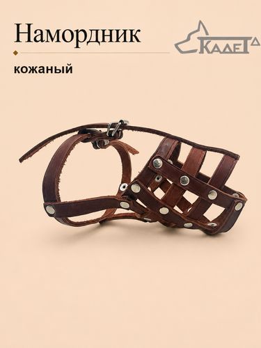 Намордник кожаный №1