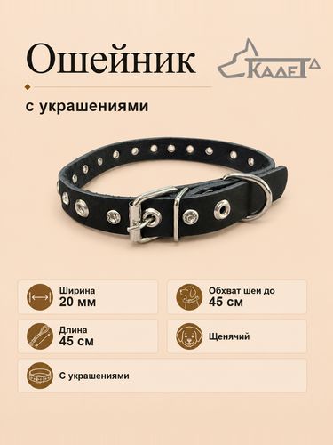 Ошейник №20 L45 (кожа)
